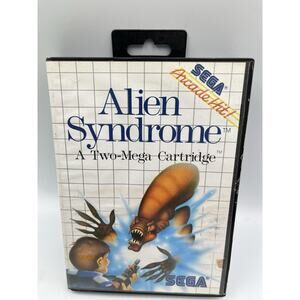 Alien Syndrome (Sega Master System, 1988) SMS CIB Complete w/ Manual Tested